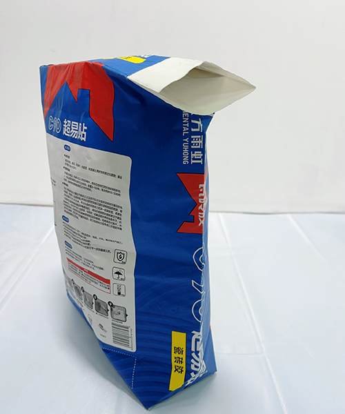 PE valve paper bag for filling tile adhesive powder