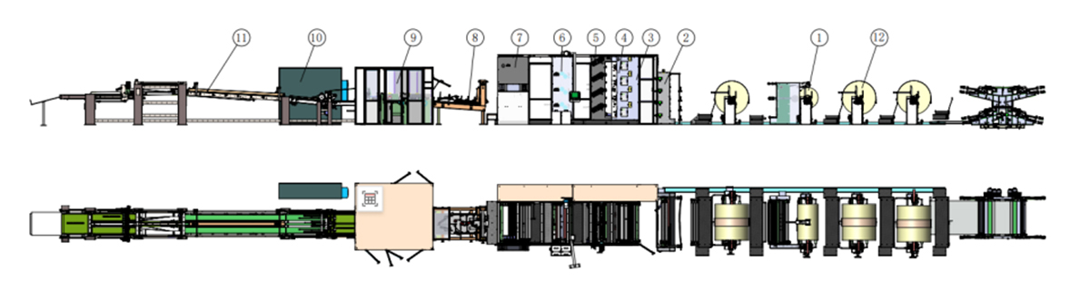 Valve pocket bag making machine